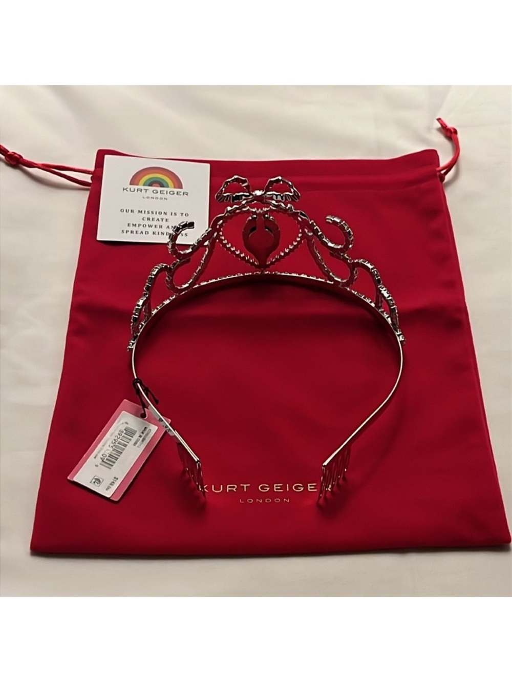 Kurt Geiger Eagle Tiara Crystal Cubic Zirconia NWT - Picture 10 of 12